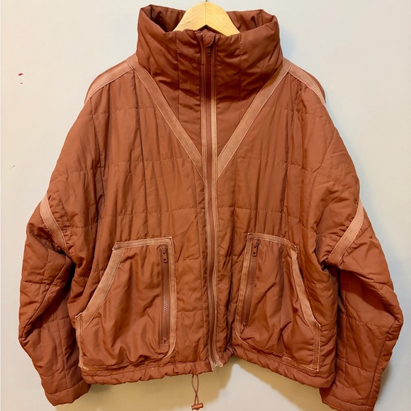 Anthropology POL Rust Puffer Jacket - Picture 3 of 4